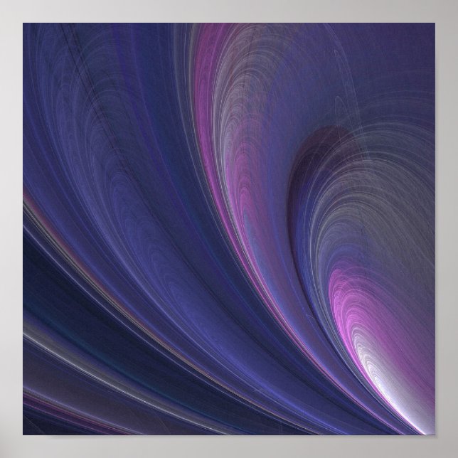 Abstrakt Rainbow Swirl Kanvastryck Poster (Framsidan)