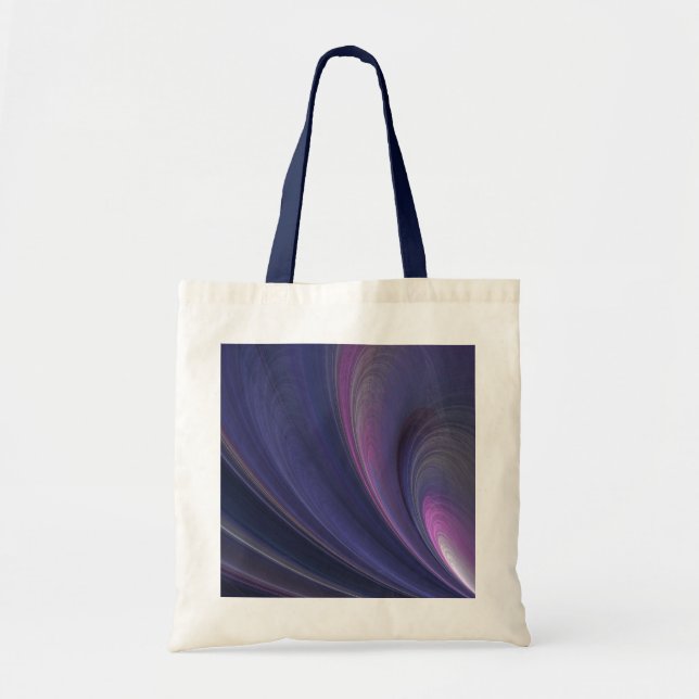Abstrakt Rainbow Swirl Tote Bag Tygkasse (Framsidan)