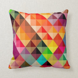 Abstrakt Rainbow Tile Art Dekorativ kudde