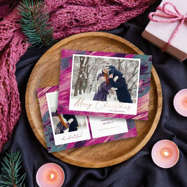 Abstrakt Ram God jul 2 Photo Julkort (Skapare uppladdad)