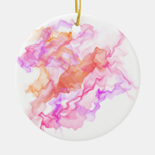 Abstrakt ramtrafiktyp julgransprydnad keramik