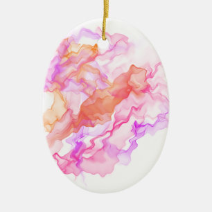 Abstrakt ramtrafiktyp julgransprydnad keramik