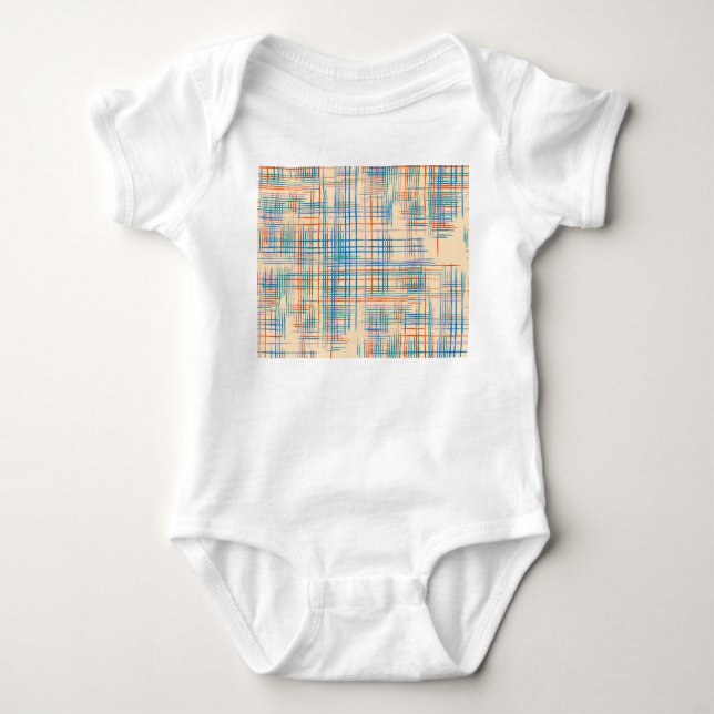 Abstrakt rand, färglöst etnisk gräsmatta. t shirt (Framsida)