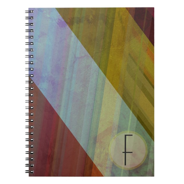 Abstrakt Rand/Monogram Anteckningsbok (Framsidan)