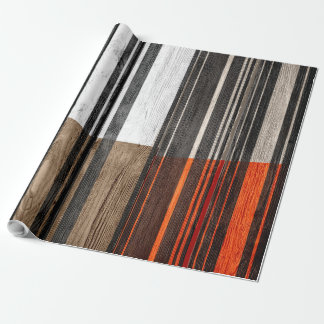 Abstrakt Rand Pastel Wood Presentpapper
