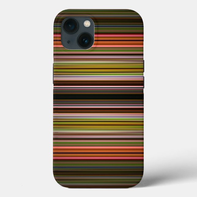 Abstrakt randigt mönster Case-Mate iPhone-fodral (Baksida)