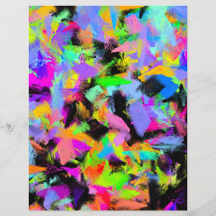 Abstrakt Random Messy Paint Färg Explosion Papper