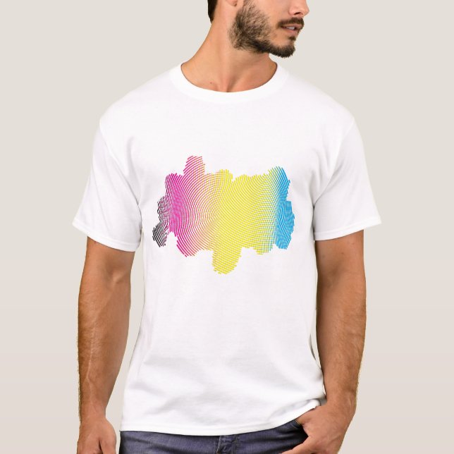 Abstrakt - raster tee shirt (Framsida)