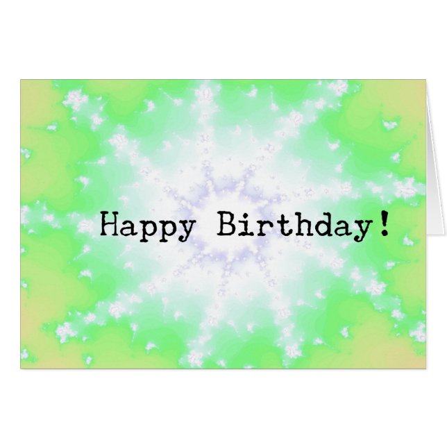Abstrakt Ray, födelsedag Hälsningskort (Framsidan Horizontal)