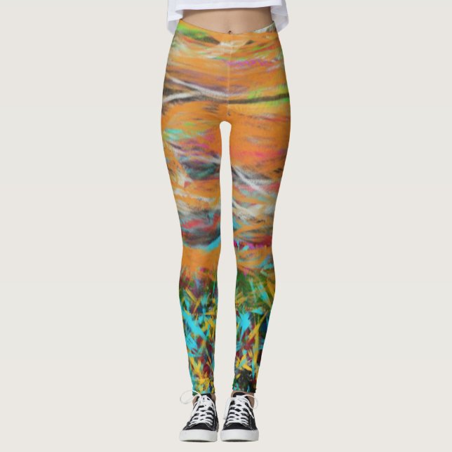 Abstrakt Reality Leggings from JP's Artsy Ware (Framsida)