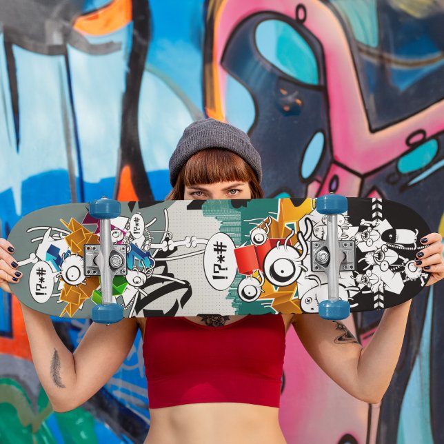 Abstrakt Realms of Conreta Jungle Mini Skateboard Bräda 18,5 Cm (Skapare uppladdad)