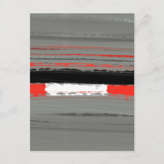 Abstrakt Red 4 Vykort