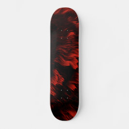 Abstrakt Red and Black Skateboard Deck