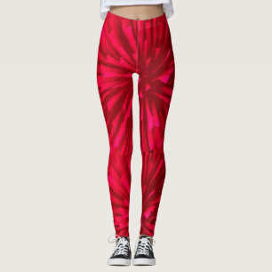 ABSTRAKT RED ASTRAL IMAGE LEGGINGS