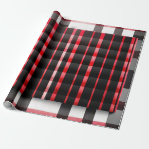 Abstrakt Red Black Play Modern Collection Presentpapper