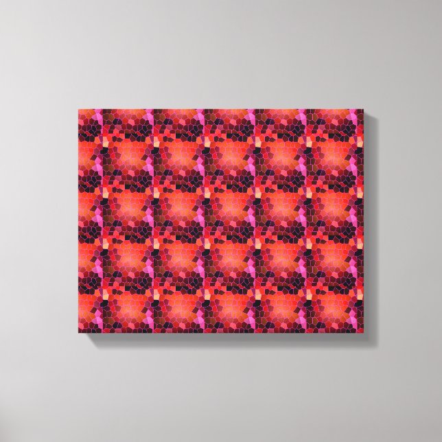 Abstrakt Red Canvastryck (Framsida)