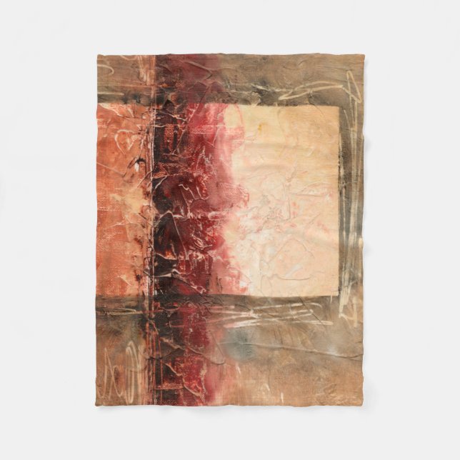 Abstrakt Red Ligcape Fleecefilt (Framsidan)