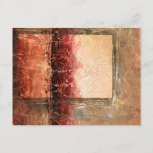 Abstrakt Red Ligcape Vykort