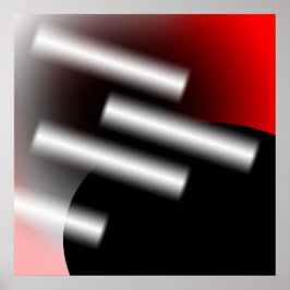 Abstrakt Red med ljusstrålar AP0005 Poster