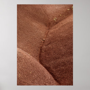 Abstrakt Red Payed Backe Oregon Poster