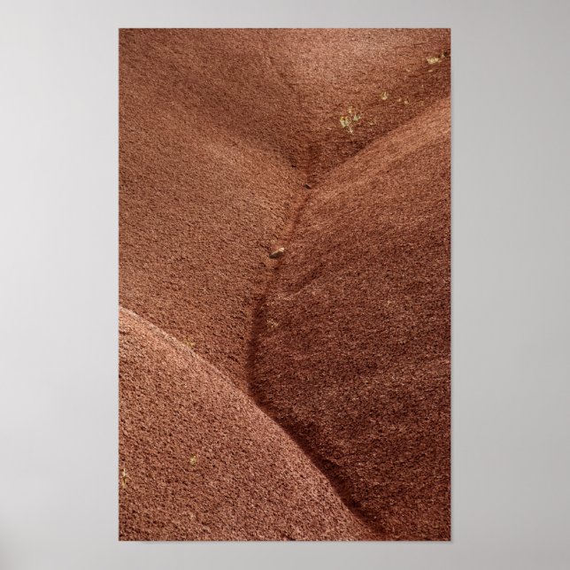 Abstrakt Red Payed Backe Oregon Poster (Framsidan)