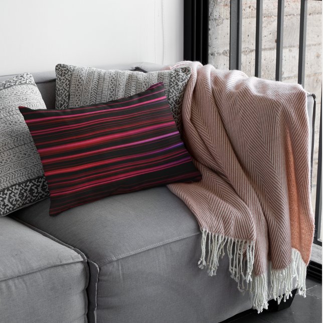 Abstrakt Red Rand Lumbarkudde (Skapare uppladdad)