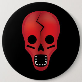 Abstrakt Red Skull Knapp