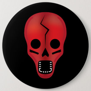 Abstrakt Red Skull Knapp
