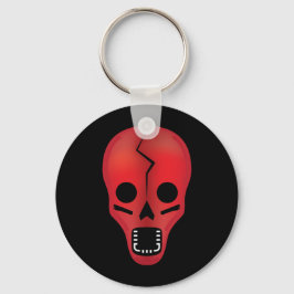 Abstrakt Red Skull Nyckelring