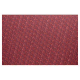 Abstrakt Red Swirl Mönster Tyg