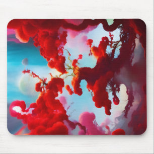 Abstrakt Red träd Musmatta