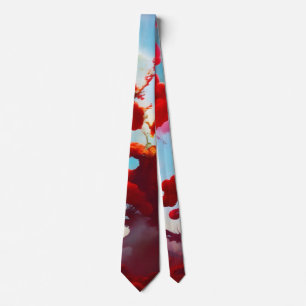 Abstrakt Red träd Slips
