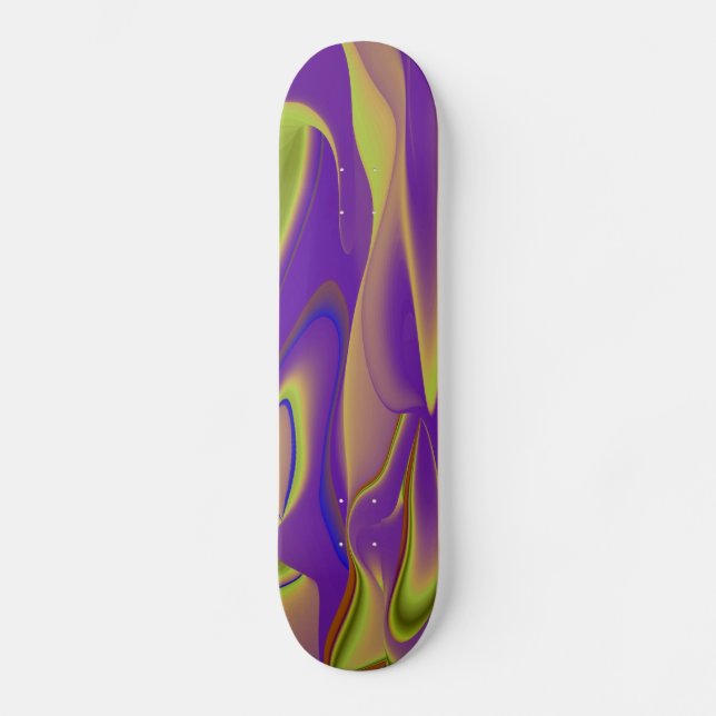 Abstrakt Regenbogen Mini Skateboard Bräda 18,5 Cm (Framsida)