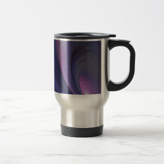 Abstrakt regnbåge aluminium resemugg (Höger)