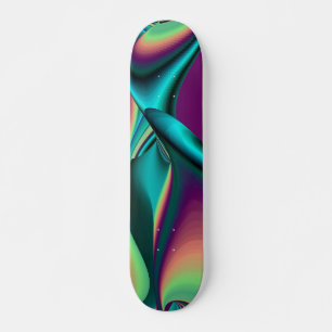 Abstrakt regnbåge skateboard bräda 19,5 cm