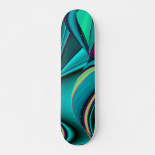 Abstrakt regnbåge skateboard bräda 20,5 cm