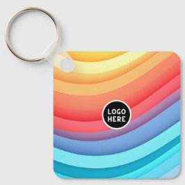 Abstrakt Regnbåge Vinkarare med din beröring Nyckelring