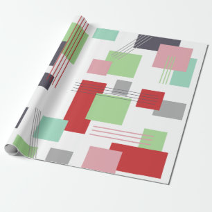Abstrakt Rektanglar och Linjer Presentpapper
