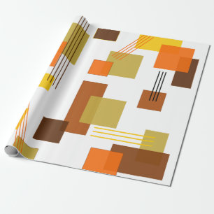 Abstrakt Rektanglar och Linjer Presentpapper