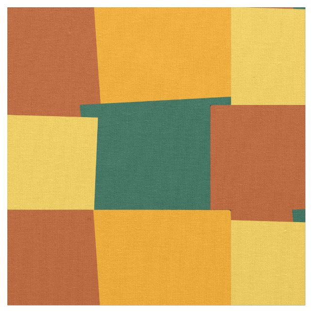 Abstrakt Retro Färg Geometric Mönster Tyg (Närbild)