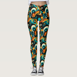 Abstrakt Retro Funk Leggings