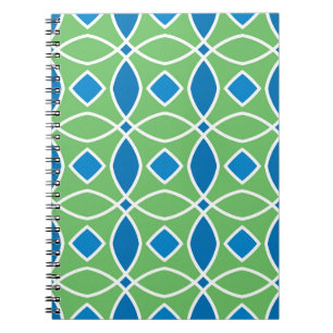 Abstrakt Retro Geometric seamless mönster med Tri Anteckningsbok