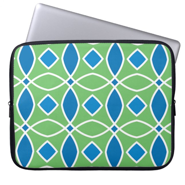 Abstrakt Retro Geometric seamless mönster med Tri Laptop Fodral (Framsidan)