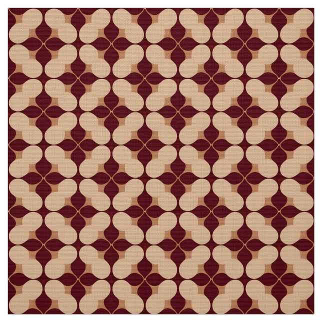 Abstrakt Retro Geometrisk Sömlös Mönster Tyg (Provkarta)