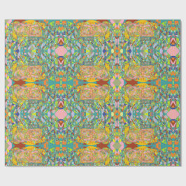 Abstrakt retro-impressionistisk konstnärlig design presentpapper