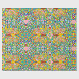 Abstrakt retro-impressionistisk konstnärlig design presentpapper