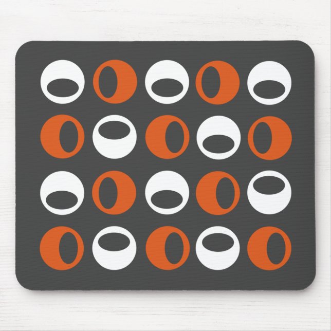 Abstrakt Retro moderna Spheres Mousepad Musmatta (Framsidan)