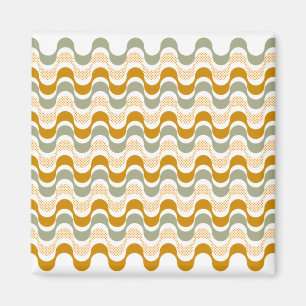 abstrakt retro mönster magnet