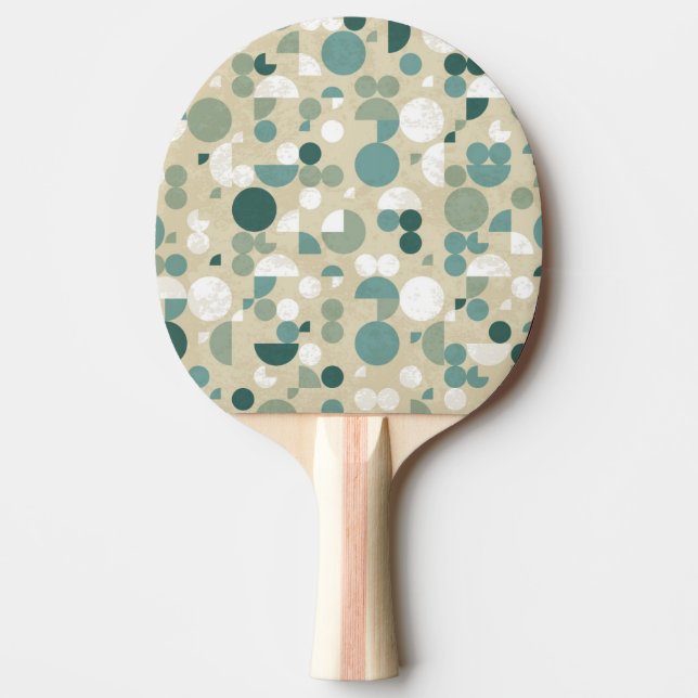 Abstrakt retro mönster pingisracket (Framsidan)