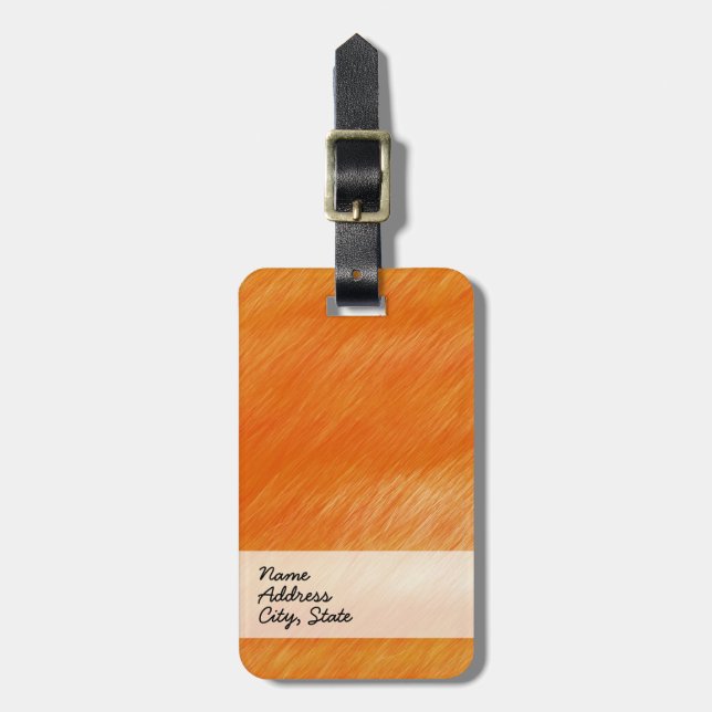 Abstrakt | Retro-Orange 6 Bagagebricka (Vertikal Framsida)